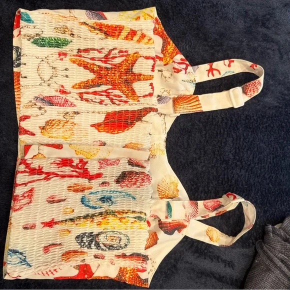 Colorful Sea Life Print Maxi Dress - Picture 3 of 8